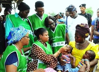 At the flag-off of the National Immunization Plus Days